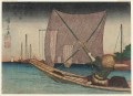fishing for whitebait in the bay off tsukuda 1830 Keisai Eisen Ukiyoye